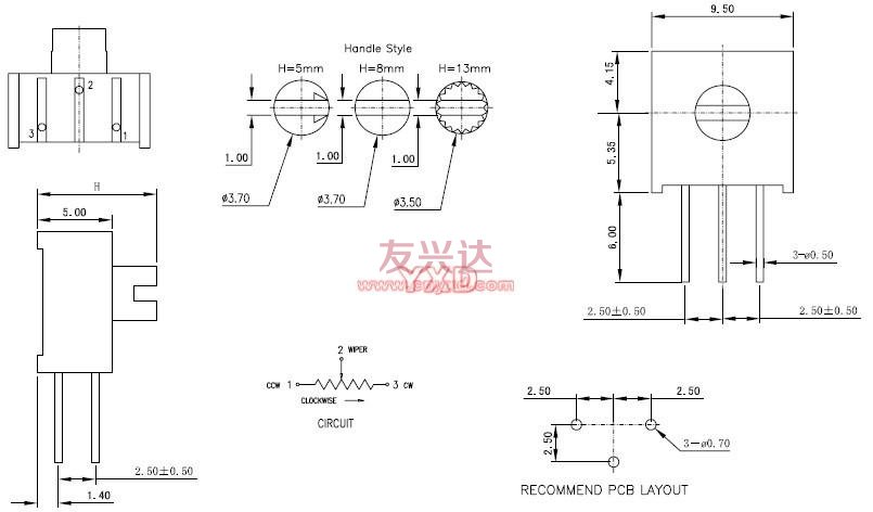 3386電位器_3386X_技術參數(shù)